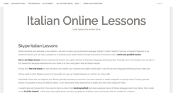 Desktop Screenshot of italian-online-lessons.com