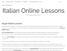 Tablet Screenshot of italian-online-lessons.com